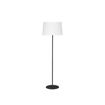 TK Lighting MAJA állólámpa fém, szövet, fekete, fehér, E27 - TK-5547