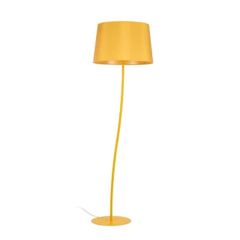 TK Lighting NICOLA állólámpa fém, szövet, sárga, E27 - TK-6645