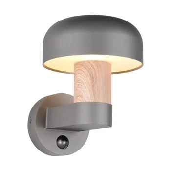 Trio FRASER kültéri fali lámpa fém, fa, antracit, E27, IP54 - 262569135