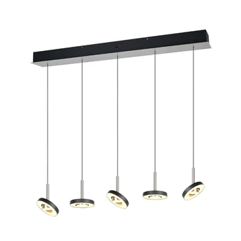 Trio GUANO függeszték fém, akril, nikkel, fekete, fehér, LED, 40W, 2300-3000-4000K, 4250Lm - 334410507