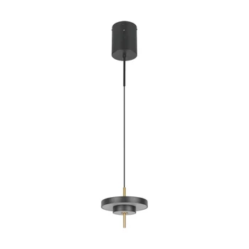 Trio KEATON függeszték fém, akril, fekete, arany, fehér, LED, 10W, 2300-3000-4000K, 1200Lm - 340210180