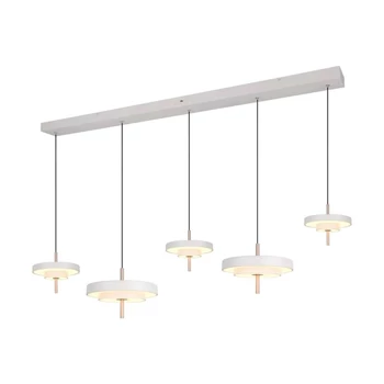 Trio KEATON függeszték fém, akril, szürke, fehér, LED, 50W, 2300-3000-4000K, 5900Lm - 340210576
