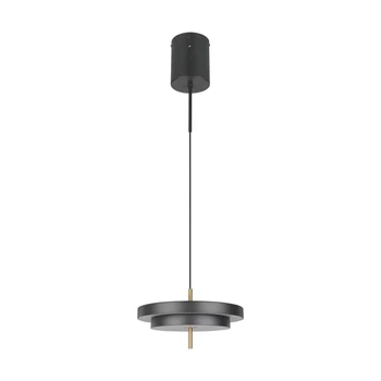 Trio KEATON függeszték fém, akril, fekete, arany, fehér, LED, 34,5W, 2300-3000-4000K, 4000Lm - 340219180