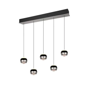 Trio ORBIT függeszték fém, fekete, nikkel, LED, 8W, 960lm, 2300K-3000K-4000K - 344410507