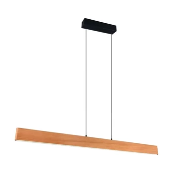 Trio EDGEWOOD függeszték fém, fa, akril, fekete, barna, LED, 35W, 2700-6000K, 4150Lm - 359719130