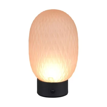 Trio DACETTE asztali lámpa fém, üveg, fekete, borostyán, LED, 1W, 140lm, 3000K - 564210113