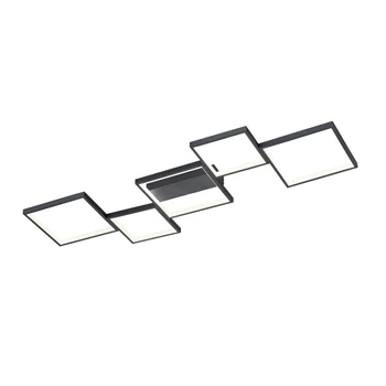 Trio SORRENTO mennyezet lámpa fém, fekete, LED, 3000K, 34W, 4500lm - 627710532