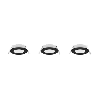 Trio HIMAL beépíthető spot fém, műanyag, fekete, LED, 3x 3.5W, 2700-4000K, 3x 450Lm, IP65 - 635110302