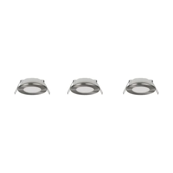 Trio HIMAL beépíthető spot fém, műanyag, nikkel, LED, 3x 3.5W, 2700-4000K, 3x 450Lm, IP65 - 635110307