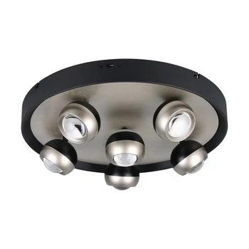 Trio ORBIT mennyezet lámpa fém, nikkel, fekete, LED, 40W, 2300-3000-4000K, 4700Lm - 644410607