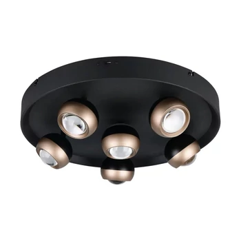 Trio ORBIT mennyezet lámpa fém, fekete, barna, LED, 40W, 2300-3000-4000K, 4700Lm - 644410632