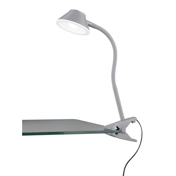 Trio BERRY csíptetős asztali lámpa műanyag, szürke, LED, 3000K, 3.5W, 400lm - R22191287