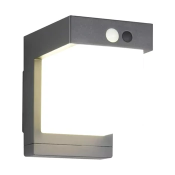 Trio COLOMBO kültéri fali lámpa fém, műanyag, fekete, fehér, LED, 5.5W, 650lm, 4000K, IP44 - R23286132