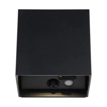 Trio GENIE mozgásérzékelős kültéri fali lámpa fém, fekete, 2W, 3000K, 300Lm, IP44 - R24169632
