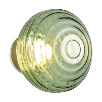 Trio EARL fali lámpa fém, üveg, bronz, zöld, LED, 1W, 140lm, 3000K - R27771115