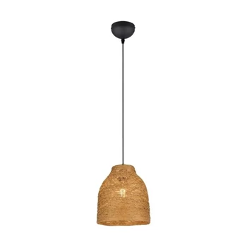 Trio JOELINE függeszték papír, fekete, barna, E27 - R31731026