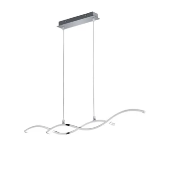 Trio CODY függeszték fém, műanyag, króm, fehér, LED, 25W, 2900lm, 3000K - R32212100