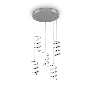 Trio LAOLA függeszték fém, króm, LED, 4000K, 40W, 6250lm - R34185306