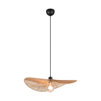 Trio LAURINE függeszték papír, fekete, barna, E27 - R36161026