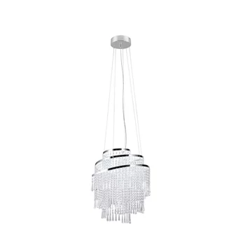 Trio POMP függeszték metal, acrill, króm, áttetsző, LED, 2700K - 6500K, 38W, 5500lm - R37349106