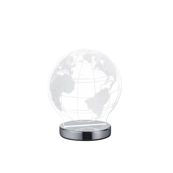 Trio GLOBE dekor lámpa fém, akrill, króm, áttetsző, LED, 3000K-4000K-6500K, 7W, 600lm - R52481106