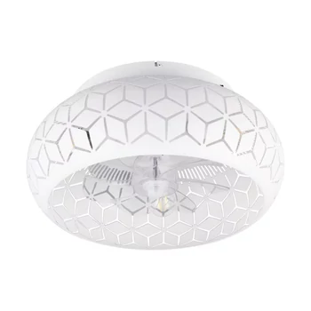 Trio BIDAR ventilátoros mennyezet lámpa fém, fehér, E27 - R61574031