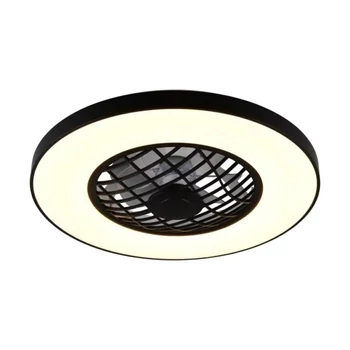 Trio LINKÖPING ventilátoros lámpa műanyag, fekete, LED, 45W, 5600lm, 2700K-6500K - R64462102