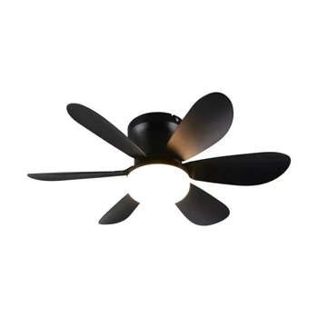 Trio LUND ventilátoros lámpa műanyag, fekete, LED, 8W, 850lm, 2700K-6500K - R67462132