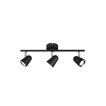 Trio TOULOUSE szpot lámpa fém, műanyag, fekete, LED, 3000K, 3x3.5W, 1200lm - R82123132