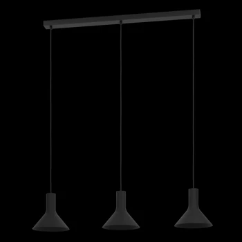 Eglo MORESCANA függeszték, E27 foglalattal, fényforrás nem tartozék, IP20 acél fekete test | 390219