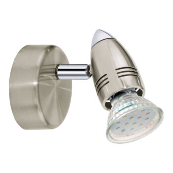 Eglo MAGNUM-LED spot lámpa, GU10-LED foglalattal, fényforrás tartozék, IP20 acél szatén nikkel-króm test | 92641