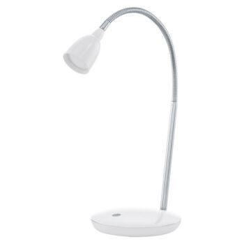 Eglo DURENGO asztali lámpa, tartozék beépített LED, IP20 fém-műanyag fehér-króm test | 93078