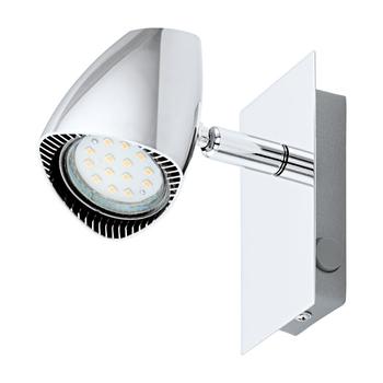 Eglo CORBERA spot lámpa, GU10-LED foglalattal, fényforrás tartozék, IP20 acél-műanyag króm test | 93672