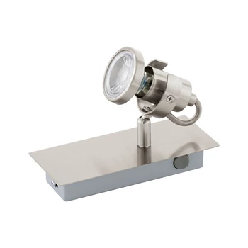 Eglo TUKON 3 spot lámpa, GU10-LED foglalattal, fényforrás tartozék, IP20 acél szatén nikkel test | 94144