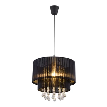 Globo PYRA függesztékfekete műanyag fekete fonál E27 1x 60W (nem tartozék) IP20 - 15099N