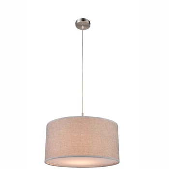 Globo PACO függesztékmatt nikkel fém szürke szövet E27 1x 60W (nem tartozék) IP20 - 15185H