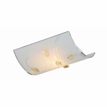 Globo TAVEUNI fali lámpakróm fém szatén üveg E27 1x 60W (nem tartozék) IP20 - 40393W