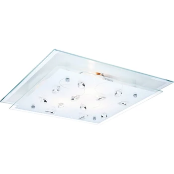 Globo JASMINA mennyezet lámpakróm fém opál üveg E27 3x 40W (nem tartozék) IP20 - 40408-3