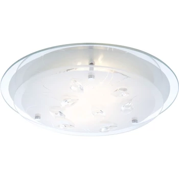 Globo BRENDA mennyezet lámpakróm fém opál üveg E27 2x 40W (nem tartozék) IP20 - 40409-2