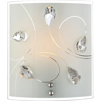 Globo ALIVIA fali lámpamatt nikkel fém opál üveg E27 1x 60W (nem tartozék) IP20 - 40414-1W