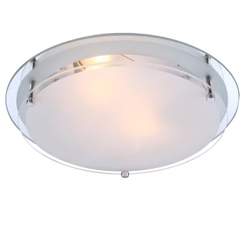 Globo INDI mennyezet lámpakróm fém áttetsző üveg E27 2x 60W (nem tartozék) IP20 - 48167-2