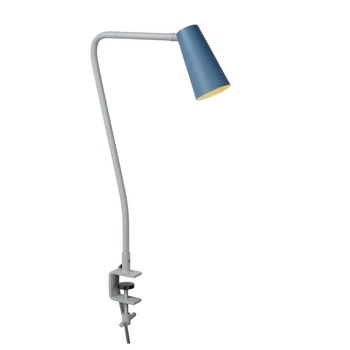 Lucide DRISS csiptetős asztali lámpa modern stílus acél kék szürke GU10 IP20 - 05536/01/35