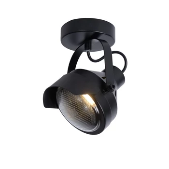 Lucide CICLETA mennyezeti spotlámpa ipari stílus acél fekete szögletes forma GU10 IP20 - 05922/01/30