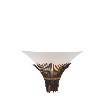 Lucide CANNA fali lámpa klasszikus stílus üveg rozsda barna E14 IP20 - 09205/01/97