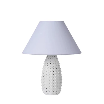 Lucide ARCADIA asztali lámpa retró stílus porcelán fehér henger forma E27 IP20 - 13538/81/31