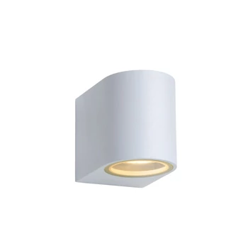 Lucide ZORA-LED kültéri fali lámpa modern stílus alumínium fehér félkör forma GU10-LED IP44 - 22861/05/31