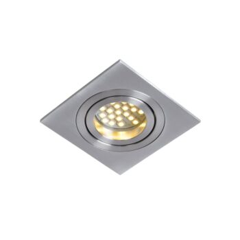 Lucide TUBE beépíthető lámpa modern stílus alumínium szatén króm szögletes forma GU10 IP20 - 22955/01/12