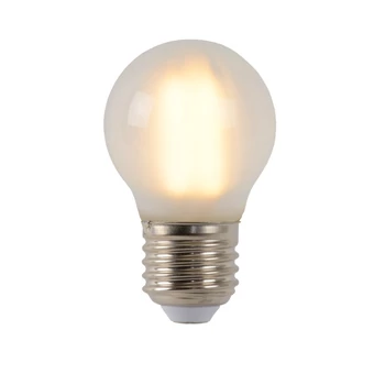 Lucide E27-LED szabályozható filament fényforrás Vintage stílus üveg savmart gömb forma E27-LED IP20 - 49021/04/67