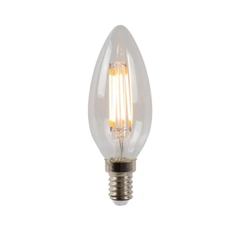 Lucide E14-LED szabályozható filament fényforrás Vintage stílus üveg áttetsző gyertya forma E14-LED IP20 - 49023/04/60