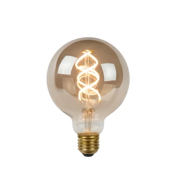 Lucide E27-LED szabályozható filament fényforrás 5W 230lm 2200K 360° Cri80 üveg füstszürke - 49062/05/65